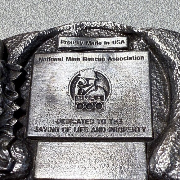 NMRA Peabody Coal Co River King No 1 Mine 1987 Illinois State Champs Belt Buckle - Picture 4 of 4